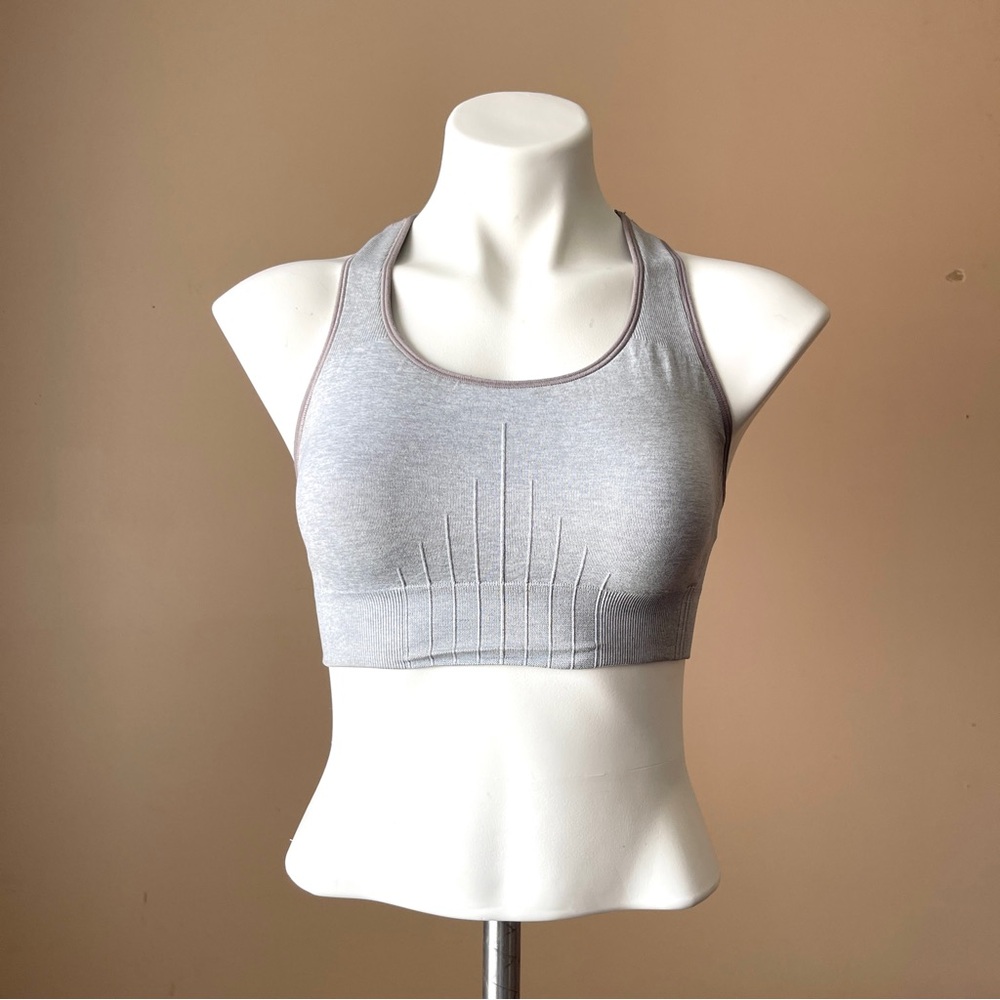 CHAMPION | Light Gray Racerback Sports Bra Sz M